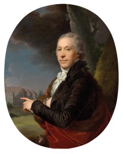 奥地利纸制造商Ignaz Theodor Pachner的肖像 作者 约翰·兰普的约翰·浸信会